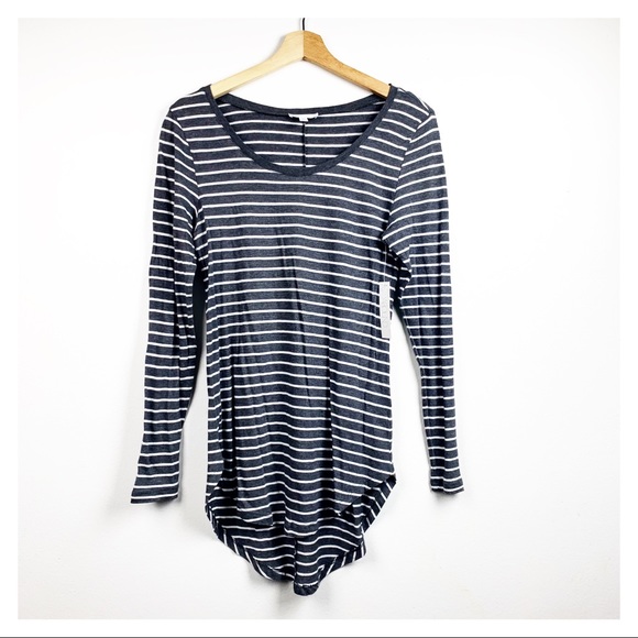 NEW Abound Striped Long Sleeveless Crew Neck Tee XXS - Picture 4 of 8